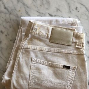 Nudie Jeans Slim Jim 32x 32 White Jeans